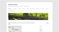 Desktop Screenshot of industrie-kultur.de