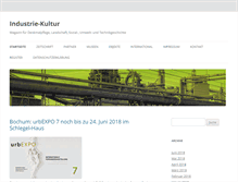 Tablet Screenshot of industrie-kultur.de